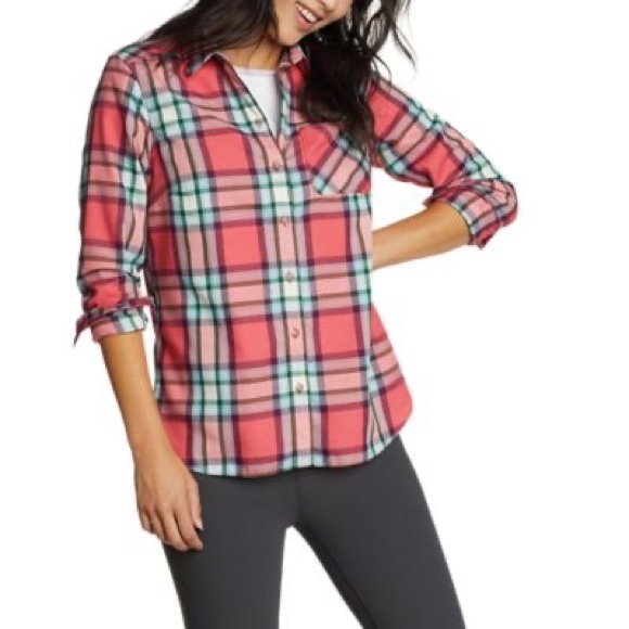 EDDIE BAUER flannel pattern top. - L - Picture 3 of 8